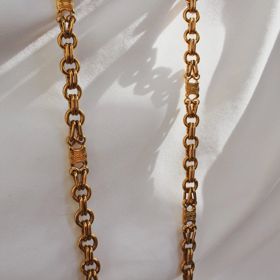 Celine Necklace Vintage 1980s Necklaces Jagged Metal 