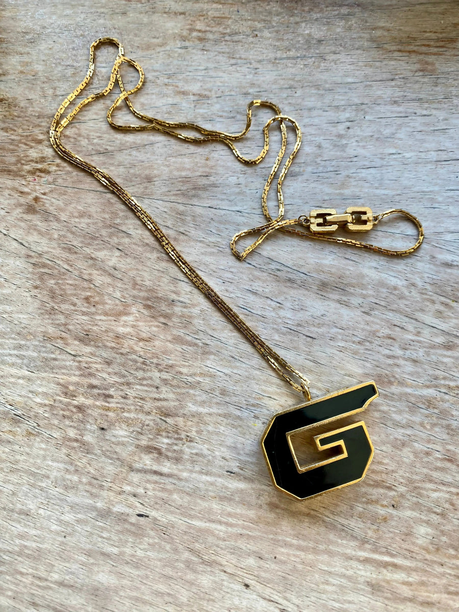 Givenchy vintage 1970s Whistle Necklace Jagged Metal 