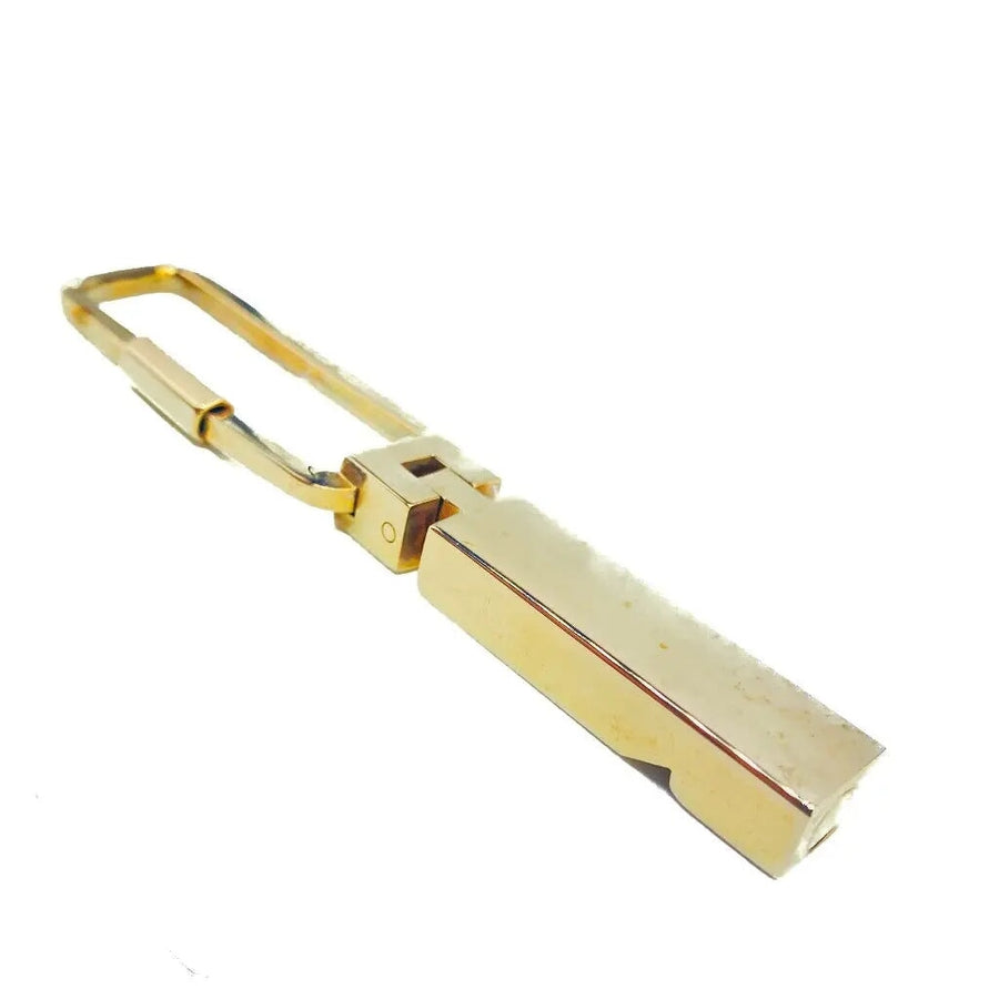 Vintage Dior 1970s Whistle Keyring / Pendant keyring Jagged Metal 