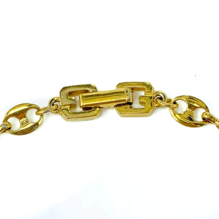 RESERVED Vintage Givenchy Gold Plated Bracelet 1980s Bracelets Jagged Metal 