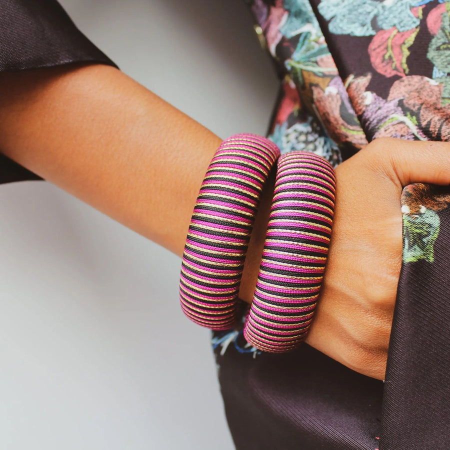 Vintage 1980s Bracelet Set Bracelets Jagged Metal 