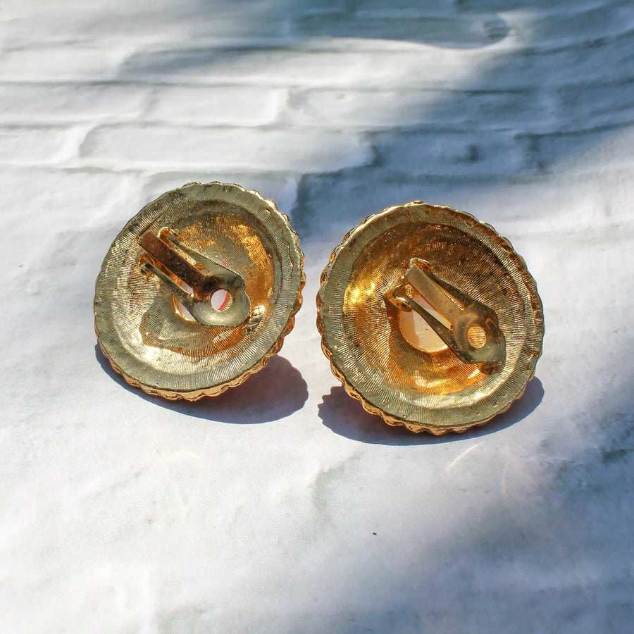 Vintage 1980s Earrings - Vintage Deadstock Earrings Jagged Metal 