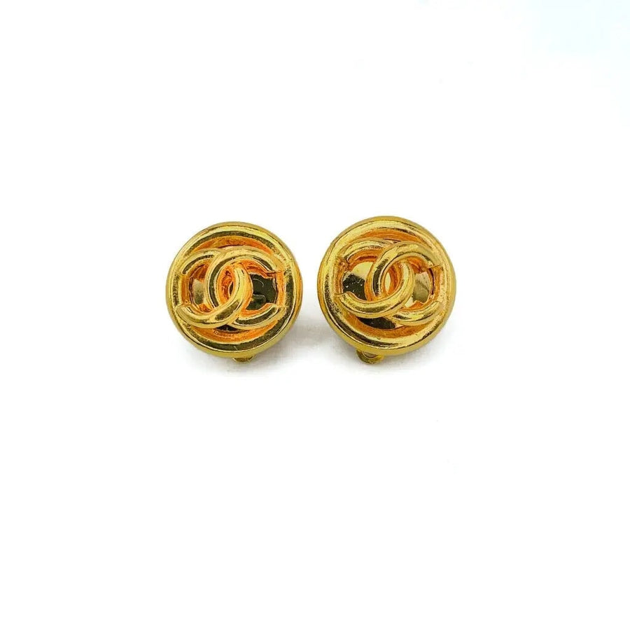 Vintage Chanel Earrings 1990s - Autumn 1993 Collection Earrings Jagged Metal 