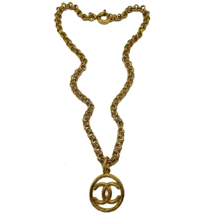 Vintage Chanel Necklace 1990s - Spring Summer 1993 Collection Necklace Jagged Metal 