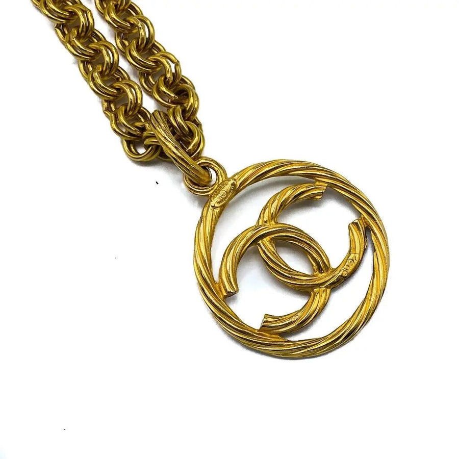 Vintage Chanel Necklace 1990s - Spring Summer 1993 Collection Necklace Jagged Metal 