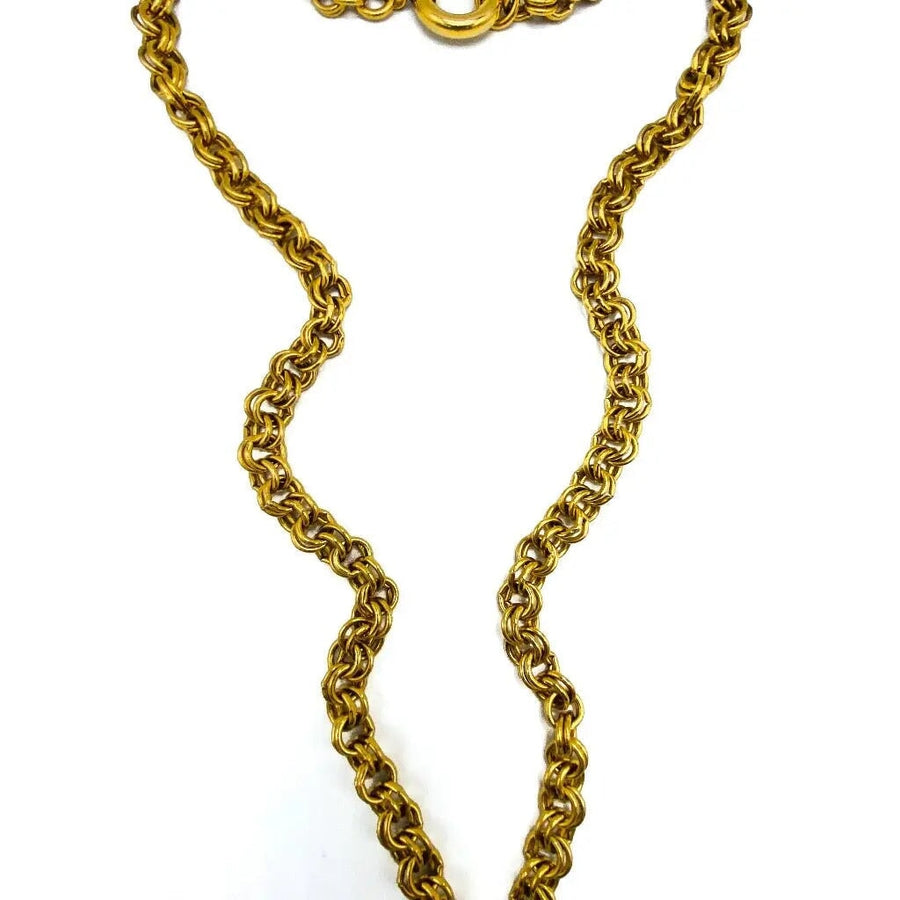 Vintage Chanel Necklace 1990s - Spring Summer 1993 Collection Necklace Jagged Metal 