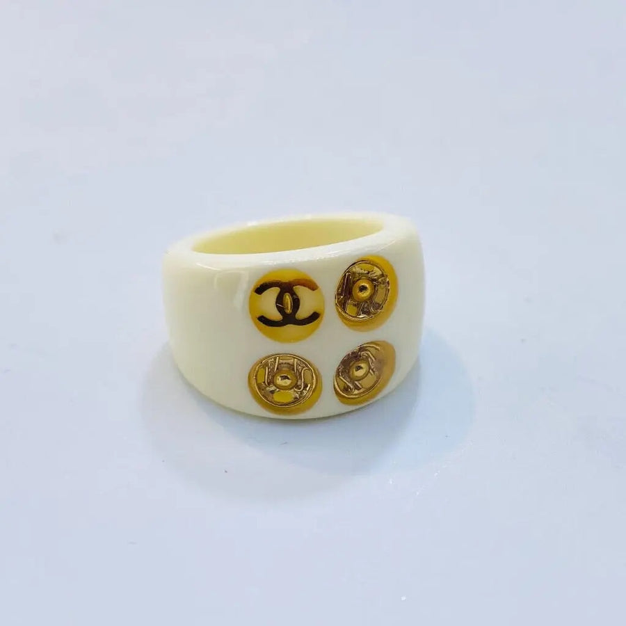 Vintage Chanel Ring Y2K Rings Jagged Metal 