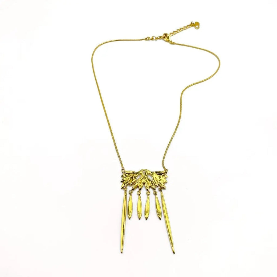 Vintage Christian Dior Necklace, 1990s Necklaces Jagged Metal 