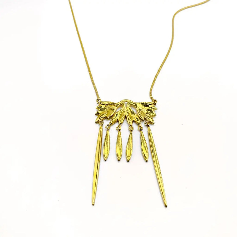 Vintage Christian Dior Necklace, 1990s Necklaces Jagged Metal 