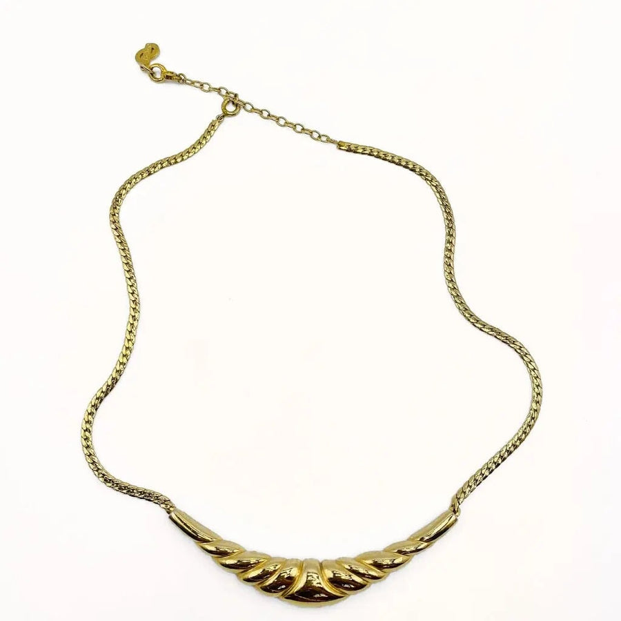 Vintage Dior Necklace, 1980s Necklaces Jagged Metal 