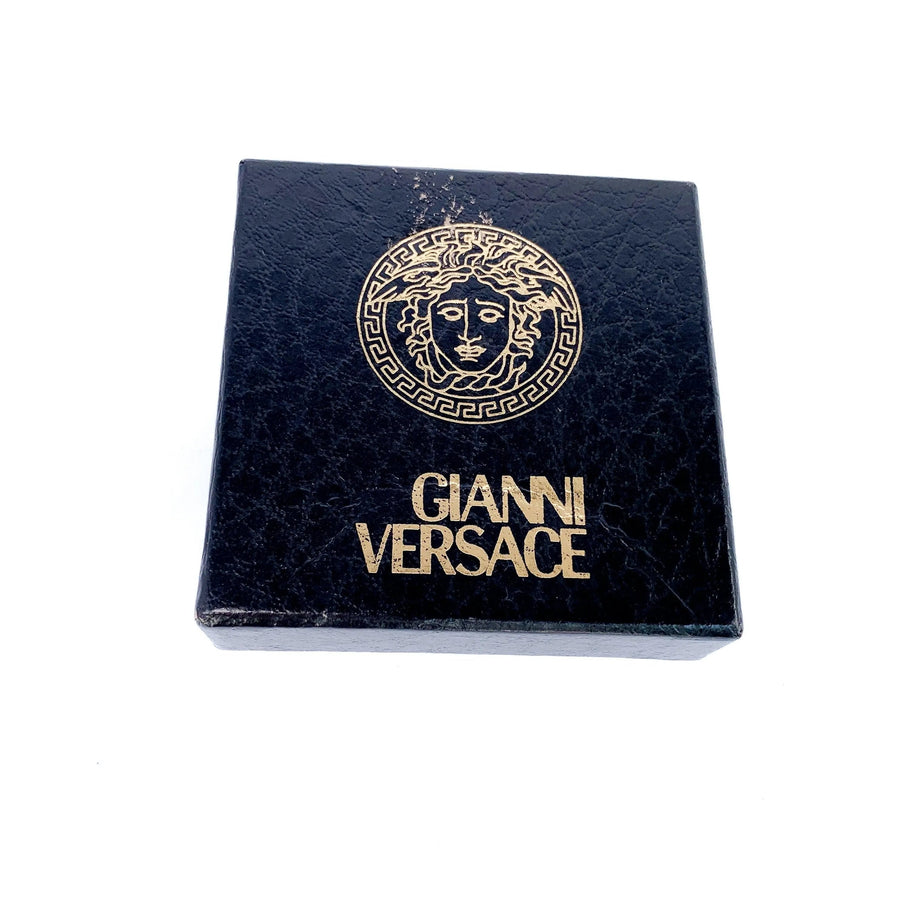 Vintage Gianni Versace Earrings 1980s - Silver Plated, Dynasty Era Earrings Jagged Metal 