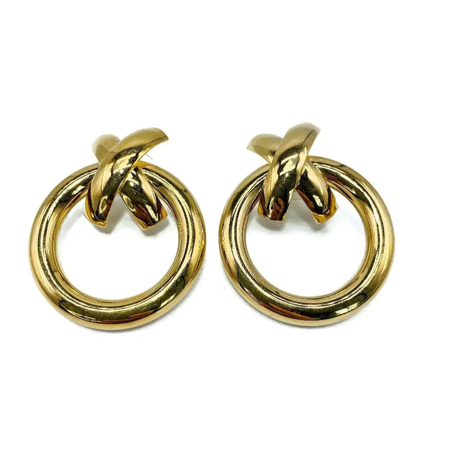 Vintage Givenchy Earrings 1980s Earrings Jagged Metal 