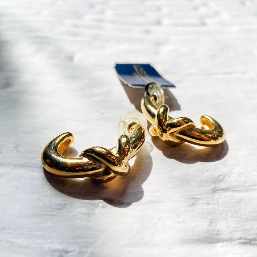 Vintage Givenchy Earrings 1980s Earrings Jagged Metal 