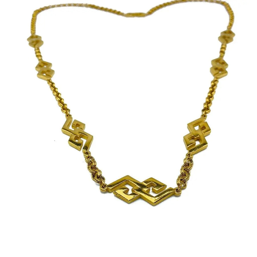 Vintage Givenchy Necklace 1980s Necklaces Jagged Metal 