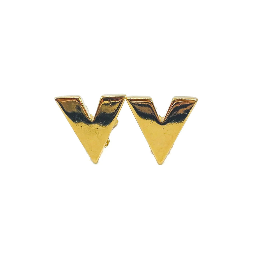 Vintage Valentino Earrings 1990s Earrings Jagged Metal 