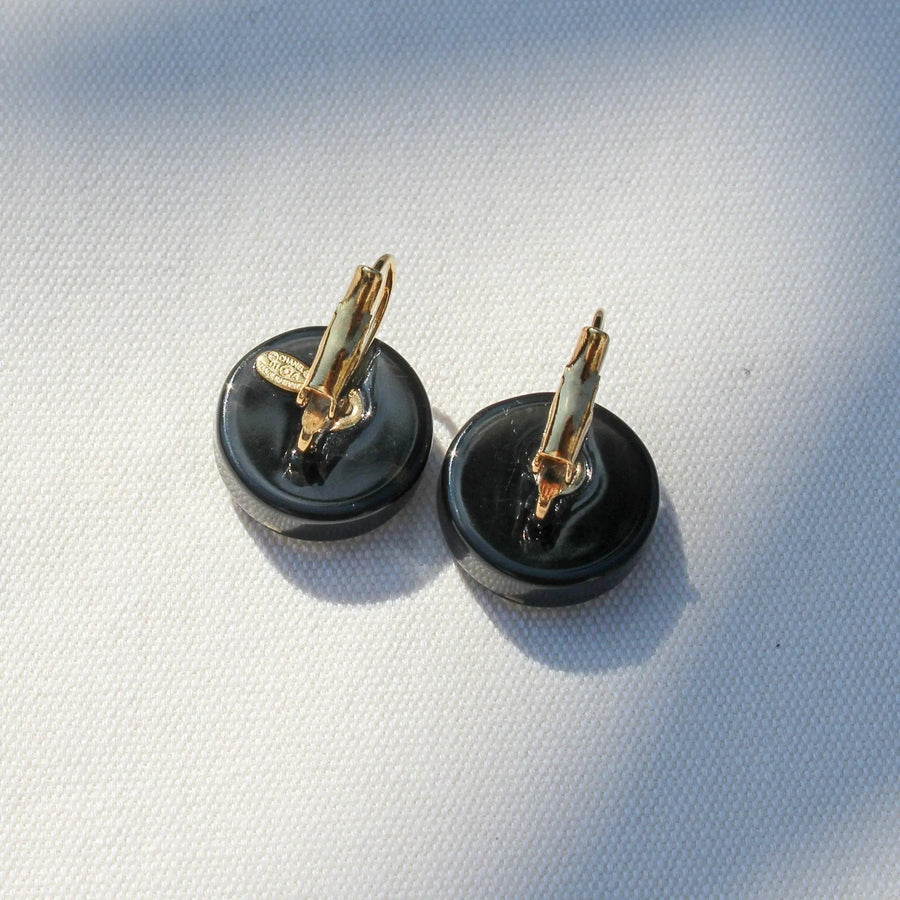 Vintage Y2K Chanel Earrings for Pierced Ears - 2001 Autumn Winter Collection - Jagged Metal