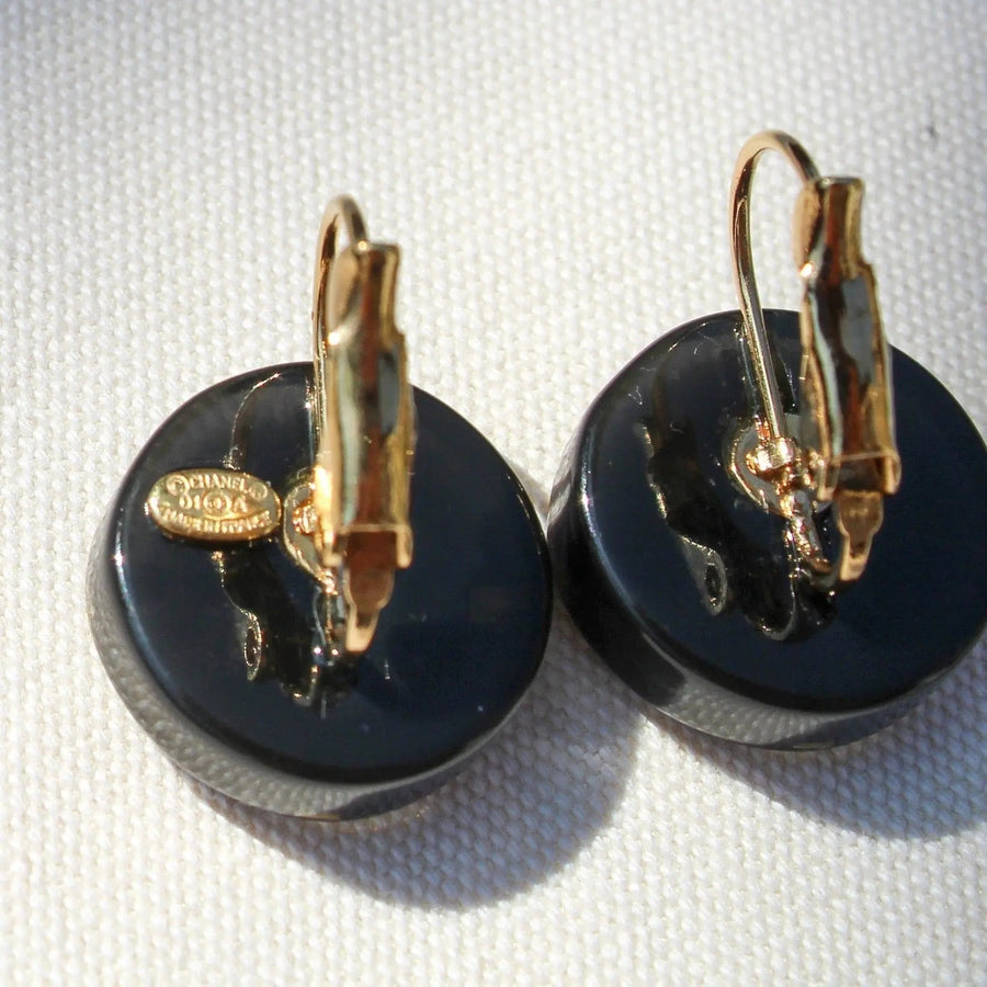 Vintage Y2K Chanel Earrings for Pierced Ears - 2001 Autumn Winter Collection Earrings Jagged Metal 