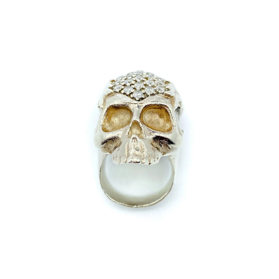 Vivienne Westwood Sterling Silver Skull Ring Rings Jagged Metal 