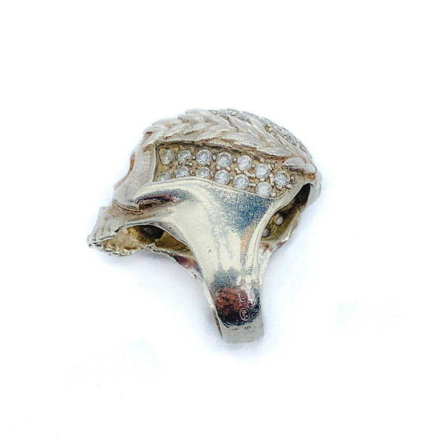 Vivienne Westwood Sterling Silver Skull Ring Rings Jagged Metal 